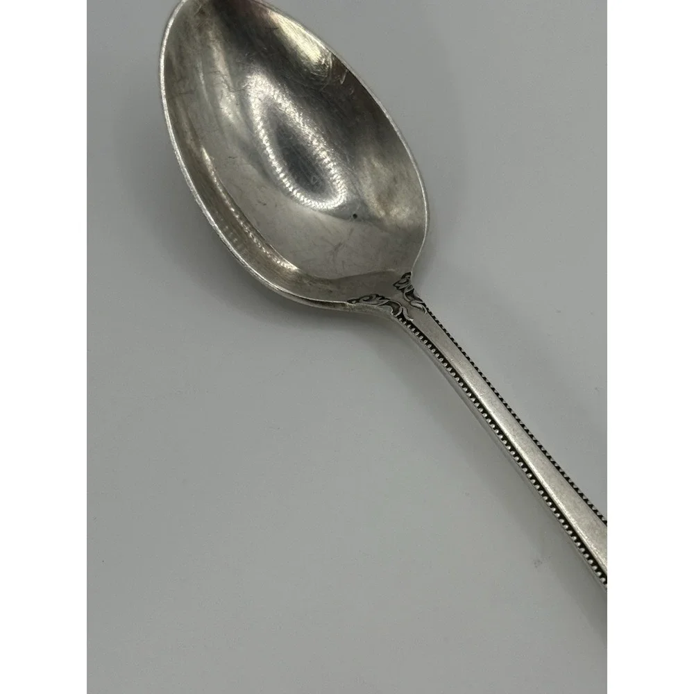 International Sterling Silver Queens Lace Teaspoon 1949 Vintage Spoon .959 ozt